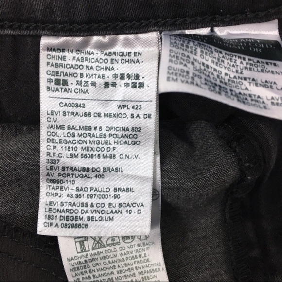 LEVI’S Jeans Mid Rise Skinny Slim Faded Black Wash Stretch Denim Plus Size 14 - Picture 7 of 13